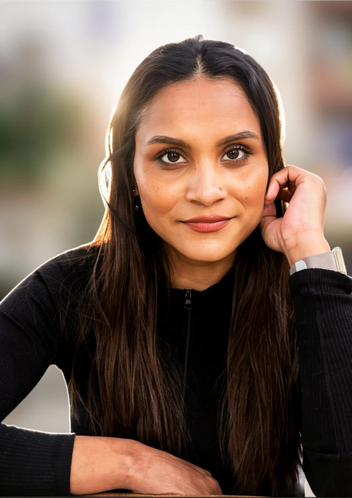 Pooja Arya, makeup and hair artist.